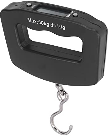 Digitale Hängewaage 50 Kg mit Haken, Umrechnung der LCD-Anzeigeeinheit, Elektronische Hakenwaage Zum Einkaufen, Angeln, Haushalt