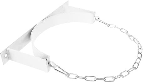 Zerodeko Gasflaschenhalterung Aus Stahl Mit Sicherungskette Wandhalter Für Propangasflaschen Und Sauerstoffflaschen Einfache Montage Für Camping Und Werkstatt
