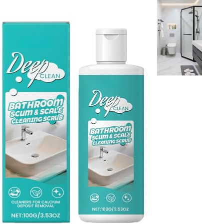Bathroom Cleaner&Limescale Remover,Hard Water Stain&Soap Scum Remover for Shower,Glass,Toilet&Sink,Highly Concentrated Bath&Shower Cleaner for Tiles,Long Lasting Shine&Protection,Multi-Surface Spray