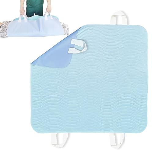 Alèse Lavable pour Seniors - Protège Matelas avec 4 Poignées, Aide au et au Repositionnement | Coussin de lit pour personnes âgées, pour le confort, la sécurité, les soins, la maison, l'hôpi