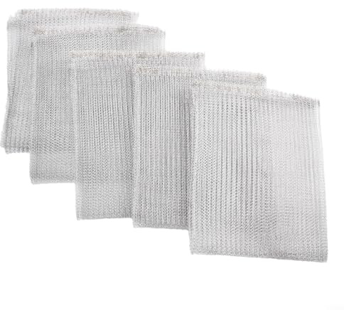 Confezione da 5 cestini in rete metallica per proteggere radici di piante, arbusti e alberi da frutto da talpe e arvicole (45 x 40 cm)