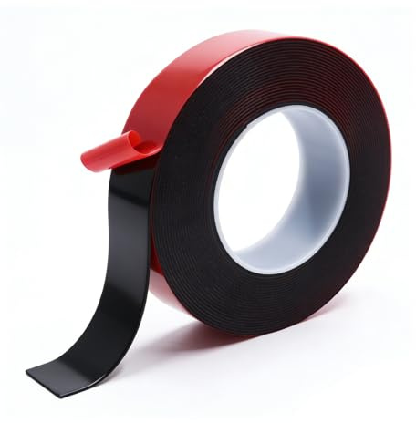 Heavy Duty Double Sided Tape,2.5cm*5m Extra Strong Double Sided Tape Heavy Duty,Waterproof Car Double-Sided Adhesive Mounting Tape,Automotive Double Sided Tape For Home,Led Strip,Office,Indoor Outdoor