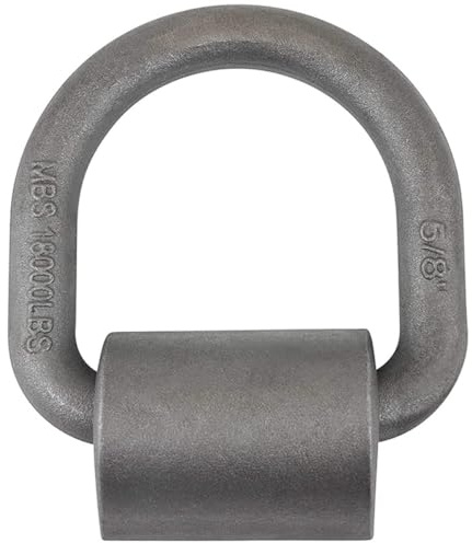 GALPADA Anillo D de Montaje Forjado para Remolques, Gancho de Amarre Soldable para Cargas Pesadas en Camiones, Botes y Vehículos de Transporte