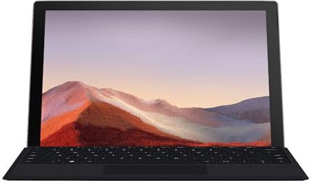 Microsoft Surface Pro 7 Touch Screen Laptop, 12,3 pollici da (2736 x 1824), Intel Core i3-1005G1, 4 GB RAM, SSD da 128 GB, tastiera US QWERTY, Windows 11 Pro (ricondizionato)