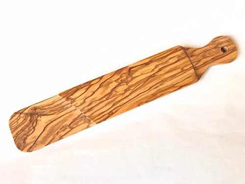 Wood&Design Taglia Salame in pregiato Legno di olivo. Dimensioni: cm 40. Made in Italy. Idea Regalo