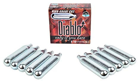 JSTACTICAL Scatola da 10 Pezzi BOMBOLETTE CO2 12 Grammi per ASG Softair Diablo C10DIABLO