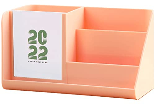 YMXWFC 2022 Tischkalender Multifunktions-Tischkalender 2022, Kunststoff-Bleistifthalter-Schreibtisch liefert Organizer Pen Cup, Kleiner Schreibtischkalender for Home Office Desktop-Verzierung