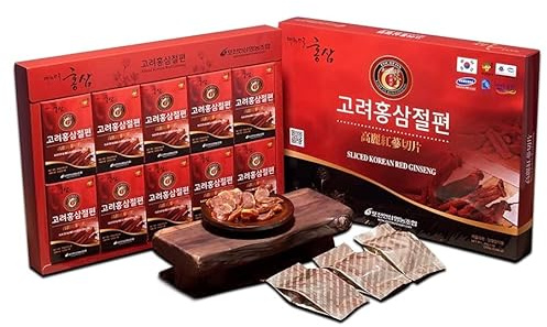 Pocheon Koreanischer Roter Ginseng Scheiben geschnitten 200g(20g x 10), Koreanischer 4,5 Jahre Panax GInseng, Natural Immune support, Available as Tee