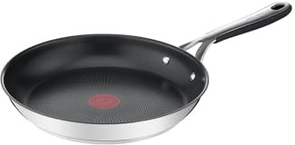 Tefal Jamie Oliver Essential Bratpfanne E3140444, 24 cm, Antihaftbeschichtet, Induktion, Rund, Schwarz