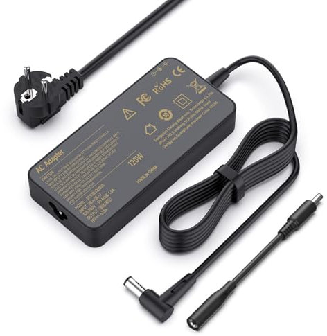 shefor 120W Caricabatterie Alimentatore per ASUS A15-120P1A PA-1121-28 ADP-120RH B VivoBook Pro 15 N580VD N580V N705UD x705uv FX504 UX510UW N752VX N552VX Rog G551 G552 GL552 GL752 19V 6,32A Adattatore