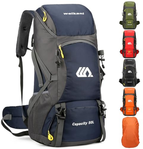 Favuit Vandringsryggsäck 30 l, män kvinnor vandringsryggsäck ultralätt vikbar reseryggsäck vandring ryggsäck stor klättring dagryggsäck för resor bergsklättring camping utomhus resor sport