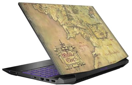 Head Case Designs Officially Licensed The Lord of The Rings The Fellowship of The Ring Map of The Middle Earth Graphic Art Vinyl Sticker Skin Decal Cover Compatible with HP Pavilion 15.6 15-dk0047TX