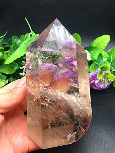 Pierres naturelles Cristal naturel 1 pièce cristal de Quartz naturel cristal de thé polissage à la main point de magique décoration de la maison pierre de puissance cristal pierres naturelles décorati