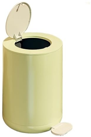 ruyi-1986 Poubelle ronde à pédale, poubelle à fermeture douce avec poubelle intérieure amovible, poubelle moderne 12/15 L avec couvercle for salon, chambre à coucher, bureau(Green,12L)