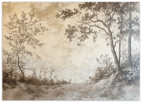 Feeby - 3d Tapete - 100x70cm - Fototapete Schlafzimmer - Wald Bäume Natur - Deko Wohnzimmer - Wallpaper - Wand Deko - Wandtapete - Wandbild XXL - Tapete - Wanddeko - Vliestapete - Wandbilder