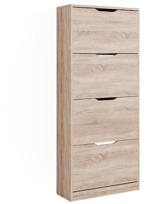 Vicco Shoe tipper Luca, Sonoma, 59 x 137 cm with 4 hinged drawers