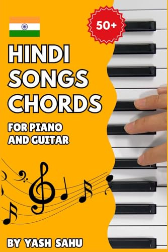50 Hindi Songs Chords for Piano and Guitar (7 in One Piano Book Bundle)
