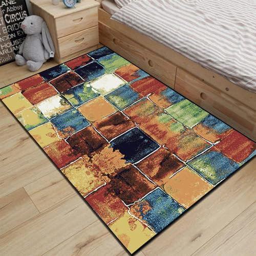 MEEYI Wohnzimmerteppich 120x440cm, Teppich Creme Anti-Müdigkeit Farbecht Hochflor Teppich auf Maß Meterware für Küchen Bettumrandung Diele, R-10
