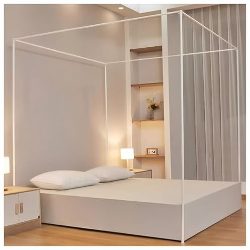 XYUERU Himmelbett Moskitonetzhalter Vier Eckbett, Moskitonetz Halterung 4 Ecken Bettpfosten, Bettüberdachung Baldachin Rahmen Gestell Gestell for alle Größen Bett(180x200cm)