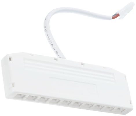 COHEALI 10-Port LED Junction Box for Cabinet Lighting -Interface Cable Splitter Accessory - Compact Electrical Junction Box for Under Cabinet LED Strips & Wardrobe Lights, White