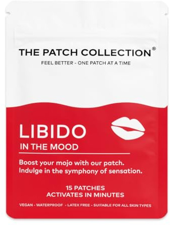 The Patch Collection® - High Potency Libido Enhancer Patch | Ginseng, Tribulus Terrestris, L-Arginine, Fo-Ti | 100% Natural & Vegan, Latex Free (Pack of 15)