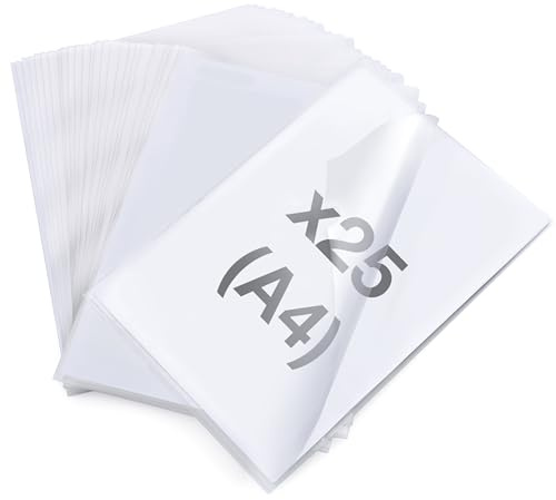 Rapesco 1829 ECO Aktmapp med Tumgrepp, A4, Transparent, 25-Pack