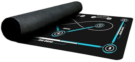Feldhockey Trainingsmatte,Indoor Outdoor Tragbare Präzisions-Dribbel-Tafel - Bodenschutz Matte Für Hockey Training,Für Erwachsene Kinder Anfänger Und Profis Fußball Begeisterte