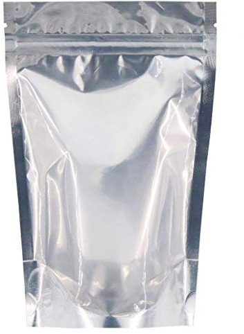 SumDirect 50 st 17 x 23 cm återanvändbar aluminiumfolie dragkedja stående matpåse påse påse med hack för matförvaring (16,8 cm x 9 tum)