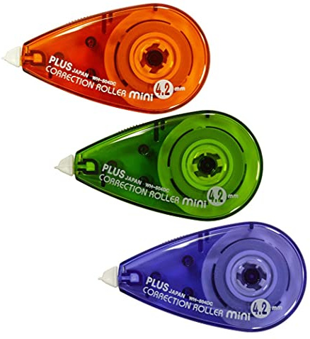 PLUS JAPAN, Korrekturroller Mini, 30er Packung, Farbenmix