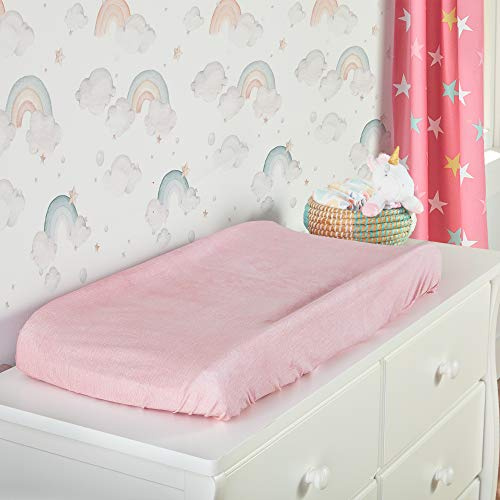 Lush Decor Wickelauflagenbezug, Einhorn-Herz, Regenbogen-Stern, Bio-Baumwolle, 2 Stück, mehrfarbig