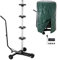 Monzana® Arbre à pneus 225mm 4 Roues Jantes 100kg Mobile 3 roulettes Housse Support Rangement Pneu étagère Rangement Garage Cave