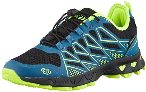 Brütting Unisex Mission Walkingschuhe, Petrol/schwarz/Lemon, 43 EU