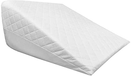 Sleep&Snuggle Orthopedic Bed Wedge Pillow Foam Multi-Purpose Reduce Back Pain, Acid Reflux, Snoring & Breathing Problems Made in UK Hypoallergenic Pillow