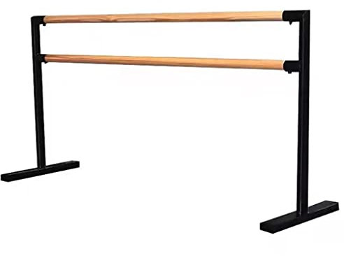 Ballettstange Doppelschichtige Ballettstange aus Eisen und Holz, tragbare bewegliche Verlängerungsstange, Tragfähigkeit 300 kg (Size : 1.5M/5FT)