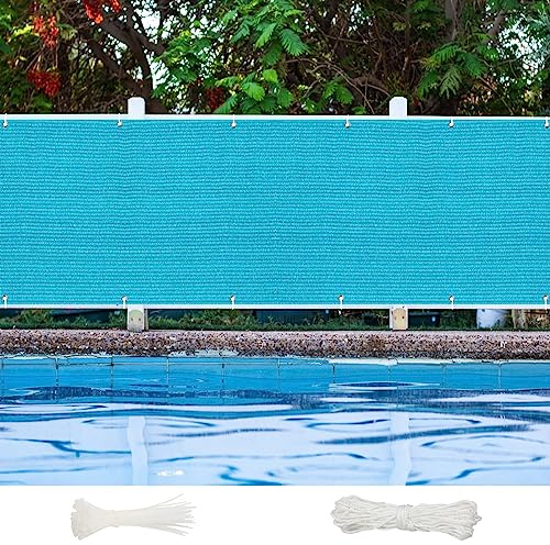 NINGBAI Brise-Vue pour Balcon 115 x 350 cm Filet De Clôture, Brise Vue Balcon, Habillage De Balcon Nombreuses Tailles et Couleurs, Facile a Poser pour Jardin et Lieu de fête, Bleu