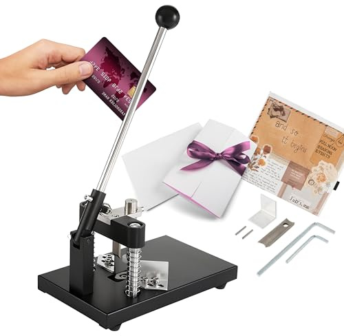 Black Heavy-Duty Corner Rounder Cutter – R6mm R10mm 1.2/30mm Thickness Machine With Paper Hold Metal Commercial Punch for Plastic Metal Paper Cardstock