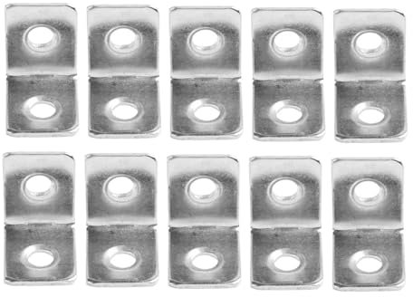 AQXYWUIO 12PCS kleine L-förmige rechtwinklige Ecke Schublade Regal Wandhalterung Verschluss Eisen Eckständer Unterstützung Möbelbeschläge