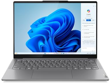 Lenovo Yoga Slim 7i AI Laptop | 14'' WUXGA OLED Display | Intel Core Ultra 7 | 32GB RAM | 1TB SSD | Intel Arc Grafik | Win11 | QWERTZ | Luna grau | Beleuchtete Tastatur | 3 Monate Premium Care
