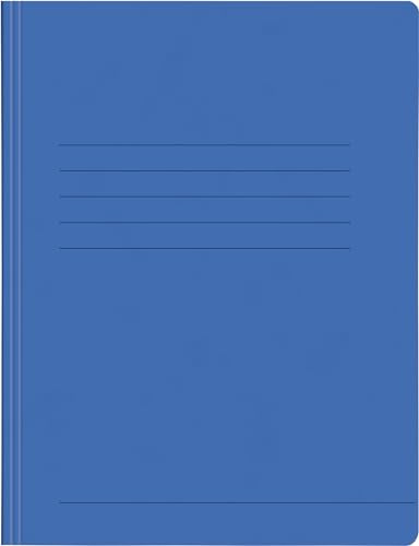 Papiertiger Schnellhefter aus Karton/Pappe für Schule und Büro extrastark (Pressspankarton, blau, 25er Pack)