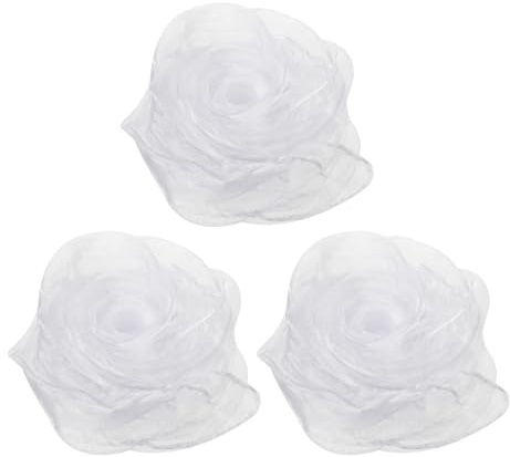 PATIKIL Jongliertücher, Chiffontücher für Tanzen 3 Stück Bunte Tücher 70x70cm Quadratische Seidentücher für Spiel Magie Musik Tanzen Party Aktivitäten Zubehör Dekoration, Weiß