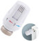 Thermostatic Radiator Valve, Radiator Automatic Thermostat Valve Replacement Heads, Standard M30x1.5 DN25 Electric Regulating Valves Universal for Home Office Plumbing Heating Systems(White)