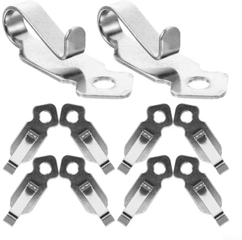 Ganchos de tornillo multiusos de acero inoxidable para colgar luces LED, lámparas de hadas y llaves, 1020 piezas (20 piezas)
