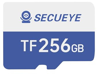 JOYNANO SECUEYE Carte mémoire TF 256 Go Classe 10 FAT32 Haute vitesse Lecture/écriture 24h/24 et 7j/7 pour caméra de sécurité Dash Cam et plus encore (256 Go)