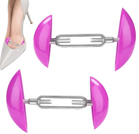 Skostretchers för kvinnor, skobredare expander, skobreddsstretcher, kvinnor fötter expanderare bredare, justerbara skoträd, för att uppnå en perfekt passform för fötter, Rosa (Hot Pink),