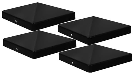DOITOOL 4juegos Tapa Decorativa Para Poste De De Plástico Resistente Para Protección De Postes De Valla Para Exteriores y Prevención