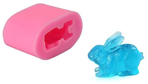 VALICLUD 2pièces Lot De Moules Silicone Forme Lapin Pour Chocolat Bonbons Glace Et Fait Maison Antiadhésif Facileeau