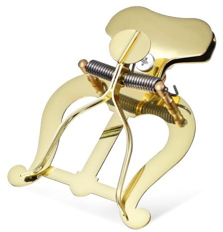 Toddmomy Klappmappe Marschkapelle Legierungsmaterial Goldfarbig Posaunen Leier Clip Notenhalter Für Blechblasinstrumente