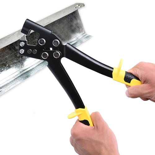 Zazafolora Pinza per cartongesso, pinza composita, per cartongesso, per profilati, 30 cm, 0,4 – 0,8 cm, per profili metallici, lavori in cartongesso