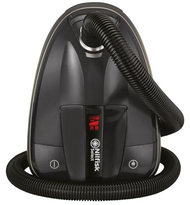 Nilfisk Aspiradora Select para Suelos y Alfombras - Aspirador de Trineo Anti-Alérgenos con filtro HEPA, Elimina el Polen de Suelos y Aire - Negra (BLSU13P08A1)