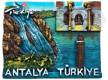 3D Kühlschrankmagnet, Motiv: Duden Falls, Antalya, Türkei, Dekoration für Zuhause und Küche, Antalya, Türkei, Reise-Souvenir, Geschenk